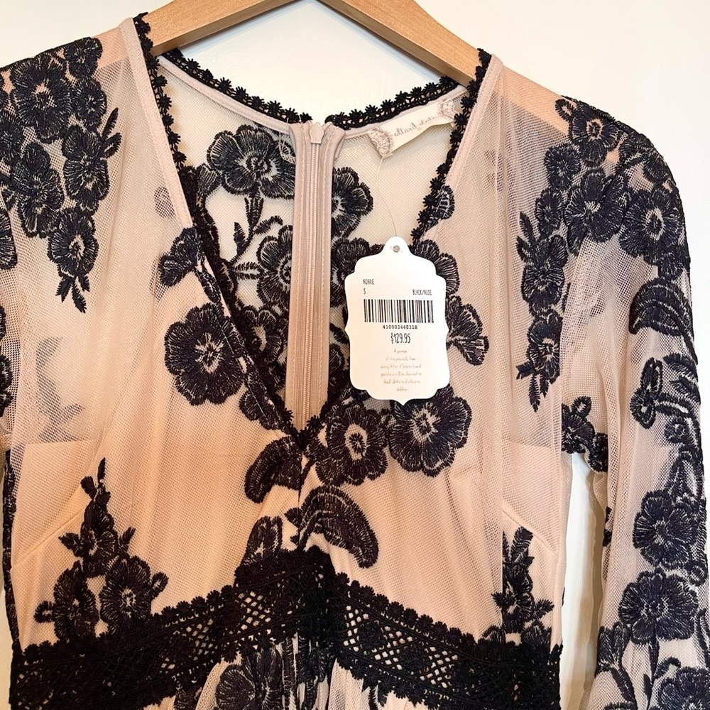 Altar'd State Black Floral Lace Dress - Picture 5 of 7